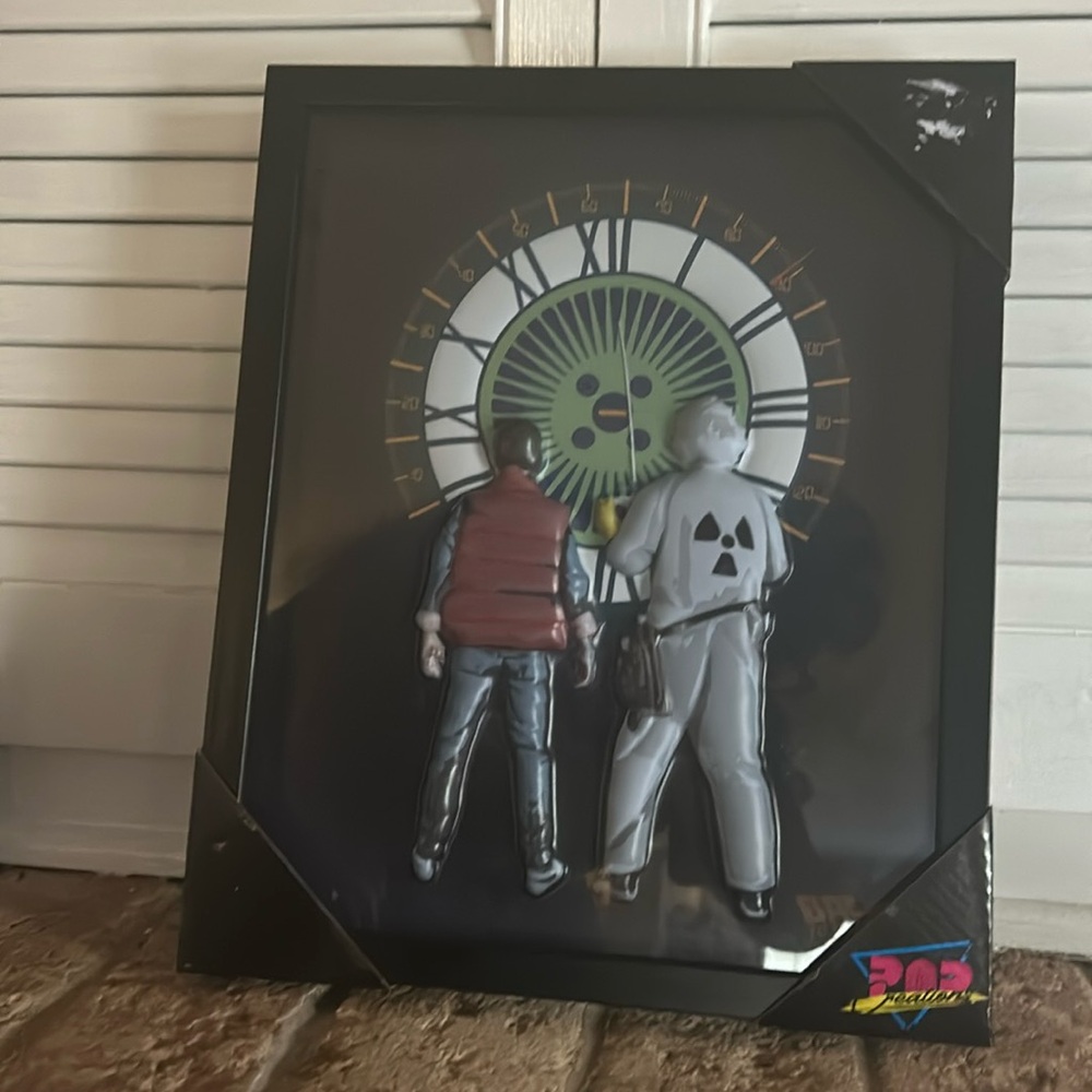 Back to the future frame time clock pop creation